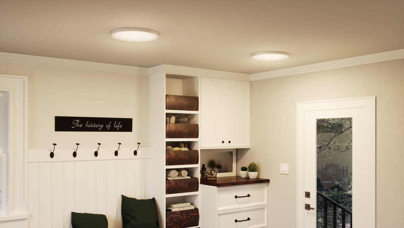 Quoizel OST1715W Outskirts LED Flush Mount, White Lustre Alternate Image 2.jpg