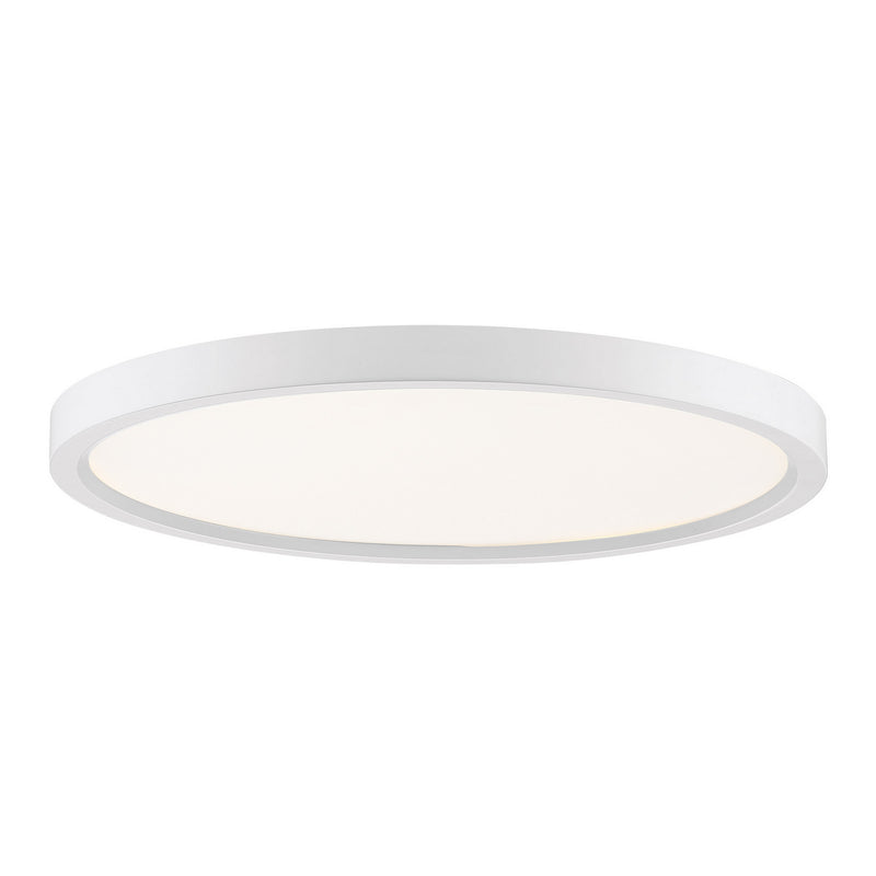 Quoizel OST1715W Outskirts LED Flush Mount, White Lustre Main Image.jpg