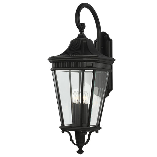 Generation Lighting OL5405BK Cotswold Lane Four Light Wall Lantern, Black Main Image.jpg
