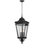 Generation Lighting OL5414BK Cotswold Lane Four Light Hanging Lantern, Black Main Image.jpg
