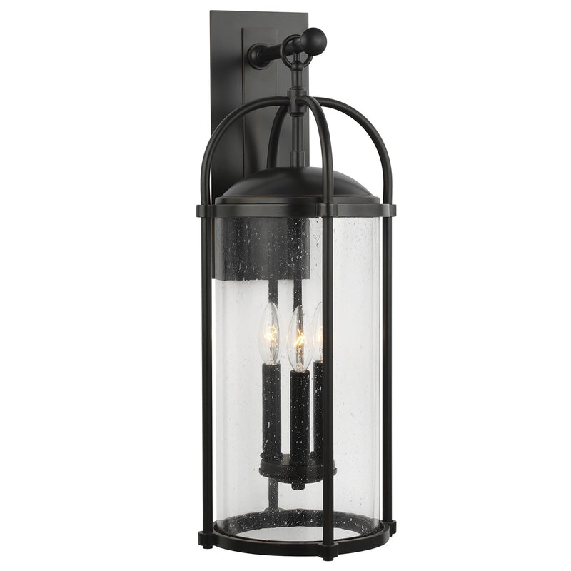 Generation Lighting OL7623ES Dakota Three Light Outdoor Wall Lantern, Espresso Main Image.jpg