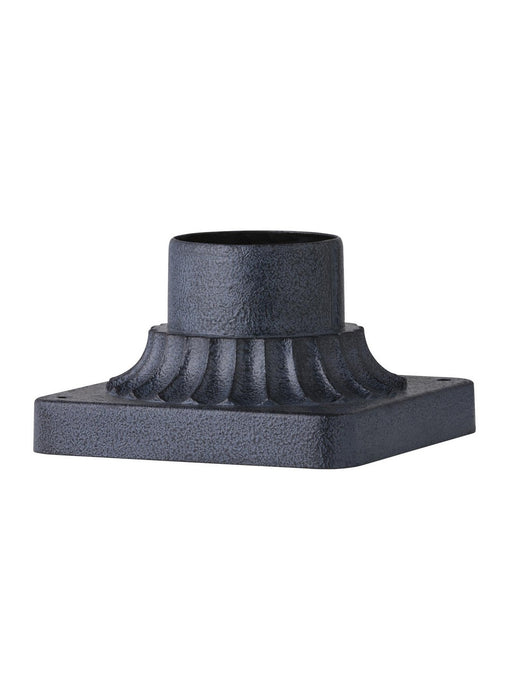 Generation Lighting PIERMOUNT-DWZ Outdoor Pier Mounts Pier Mount Base, Dark Weathered Zinc Main Image.jpg