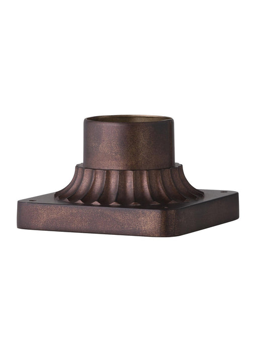 Generation Lighting PIERMOUNT-PTBZ Outdoor Pier Mounts Pier Mount Base, Patina Bronze Main Image.jpg