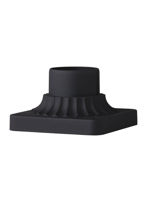 Generation Lighting PIERMOUNT-TXB Outdoor Pier Mounts Pier Mount Base, Textured Black Main Image.jpg