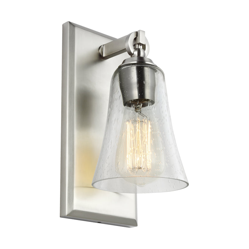 Visual Comfort Studio VS24701SN Monterro One Light Wall Sconce, Satin Nickel Main Image.jpg