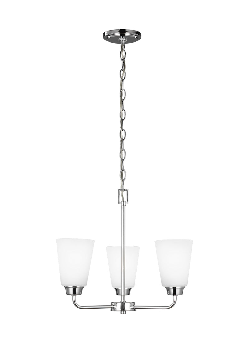 Generation Lighting 3115203-05 Kerrville Three Light Chandelier, Chrome Main Image.jpg