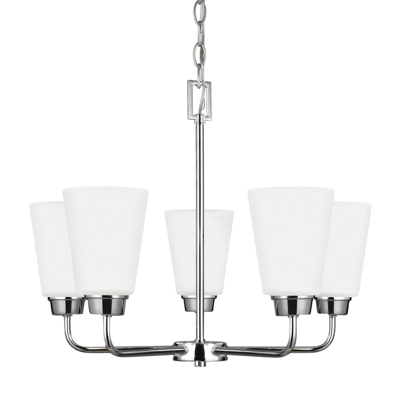 Generation Lighting 3115205-05 Kerrville Five Light Chandelier, Chrome Alternate Image.jpg
