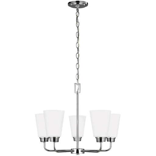 Generation Lighting 3115205EN3-05 Kerrville Five Light Chandelier, Chrome Main Image.jpg