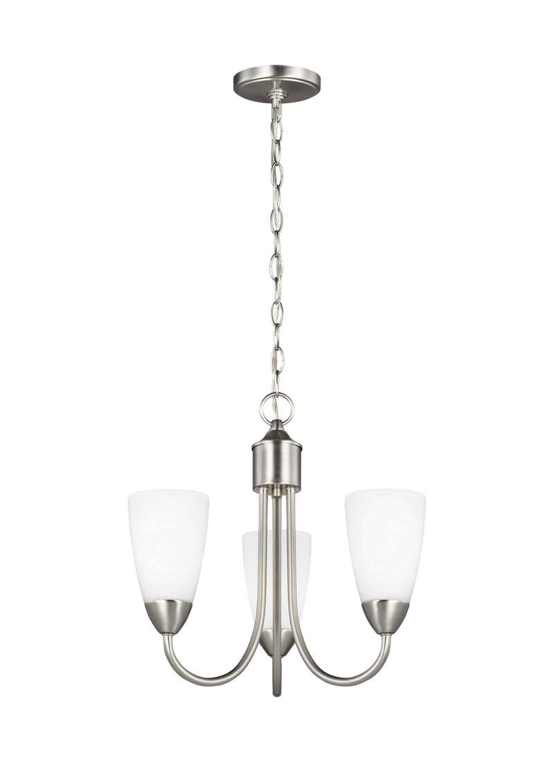 Generation Lighting 3120203-962 Seville Three Light Chandelier, Brushed Nickel Main Image.jpg