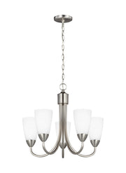 Generation Lighting 3120205-962 Seville Five Light Chandelier, Brushed Nickel Main Image.jpg