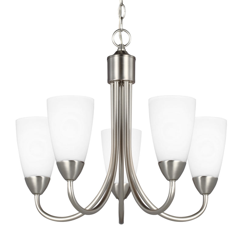 Generation Lighting 3120205EN3-962 Seville Five Light Chandelier, Brushed Nickel Alternate Image.jpg