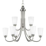 Generation Lighting 3120209EN3-962 Seville Nine Light Chandelier, Brushed Nickel Alternate Image.jpg