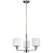 Generation Lighting 3128803EN3-962 Canfield Three Light Chandelier, Brushed Nickel Main Image.jpg