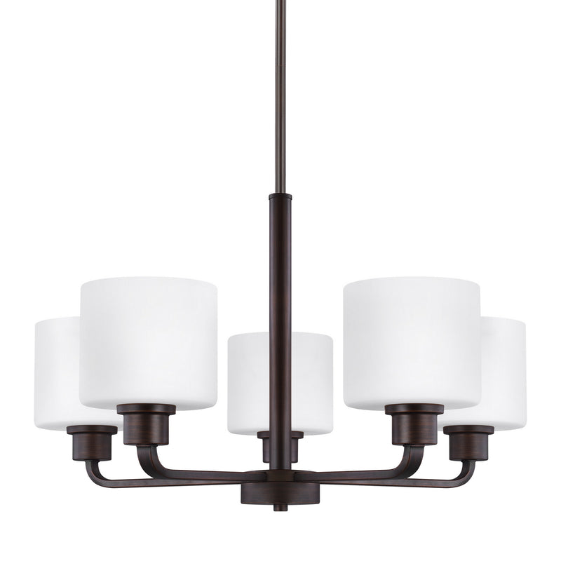 Generation Lighting 3128805-710 Canfield Five Light Chandelier, Bronze Alternate Image.jpg