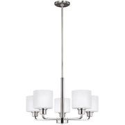 Generation Lighting 3128805EN3-962 Canfield Five Light Chandelier, Brushed Nickel Main Image.jpg