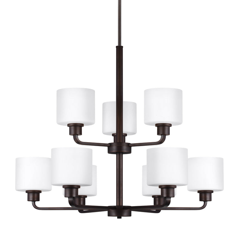 Generation Lighting 3128809-710 Canfield Nine Light Chandelier, Bronze Alternate Image.jpg