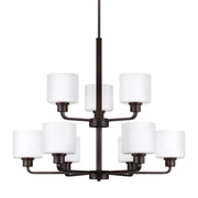 Generation Lighting 3128809EN3-710 Canfield Nine Light Chandelier, Bronze Alternate Image.jpg