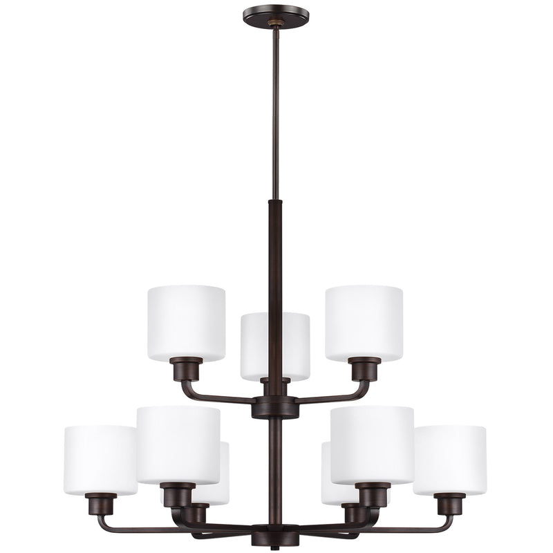 Generation Lighting 3128809EN3-710 Canfield Nine Light Chandelier, Bronze Main Image.jpg
