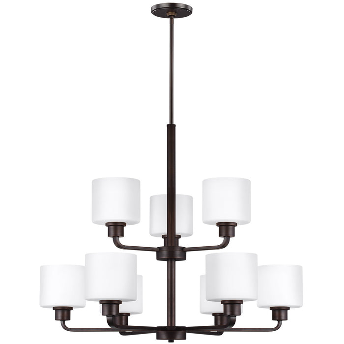 Generation Lighting 3128809EN3-710 Canfield Nine Light Chandelier, Bronze Main Image.jpg