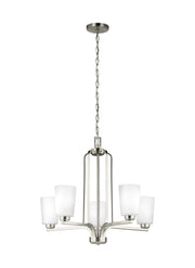 Generation Lighting 3128905-962 Franport Five Light Chandelier, Brushed Nickel Main Image.jpg