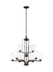 Generation Lighting 3128909EN3-710 Franport Nine Light Chandelier, Bronze Main Image.jpg