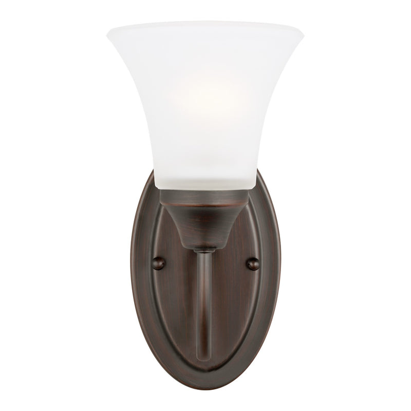 Generation Lighting 41806-710 Holman One Light Wall / Bath Sconce, Bronze Main Image.jpg