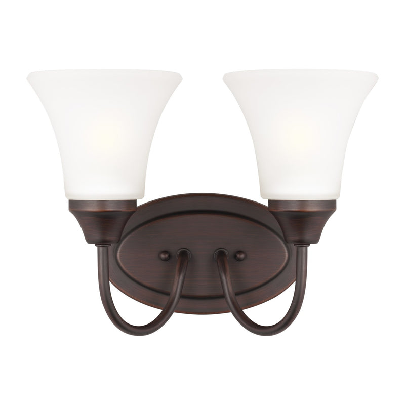 Generation Lighting 44806-710 Holman Two Light Wall / Bath, Bronze Main Image.jpg