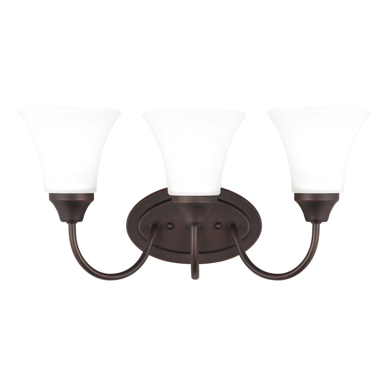 Generation Lighting 44807-710 Holman Three Light Wall / Bath, Bronze Main Image.jpg