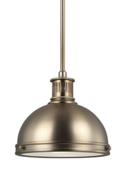 Generation Lighting 65085EN3-848 Pratt Street Metal One Light Pendant, Satin Brass Alternate Image.jpg