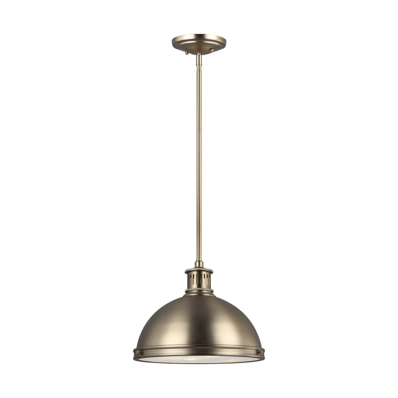 Generation Lighting 65086EN3-848 Pratt Street Metal Two Light Pendant, Satin Brass Main Image.jpg