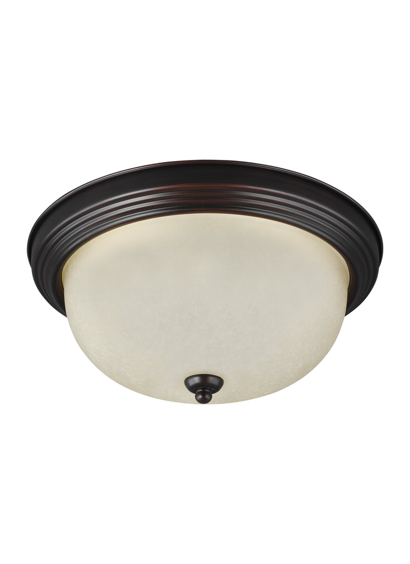 Generation Lighting 77063EN3-710 Geary One Light Flush Mount, Bronze Main Image.jpg