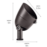 Kichler 16157AZT30 LED Accent, Textured Architectural Bronze (2)