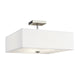 Kichler 43693NI Shailene Three Light Semi Flush Mount, Brushed Nickel Main Image.jpg