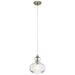 Kichler 43956NI Riviera One Light Mini Pendant, Brushed Nickel Main Image.jpg