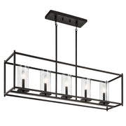 Kichler 43995OZ Five Light Linear Chandelier, Olde Bronze