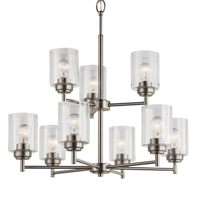 Kichler 44031NI Nine Light Chandelier, Brushed Nickel (3)