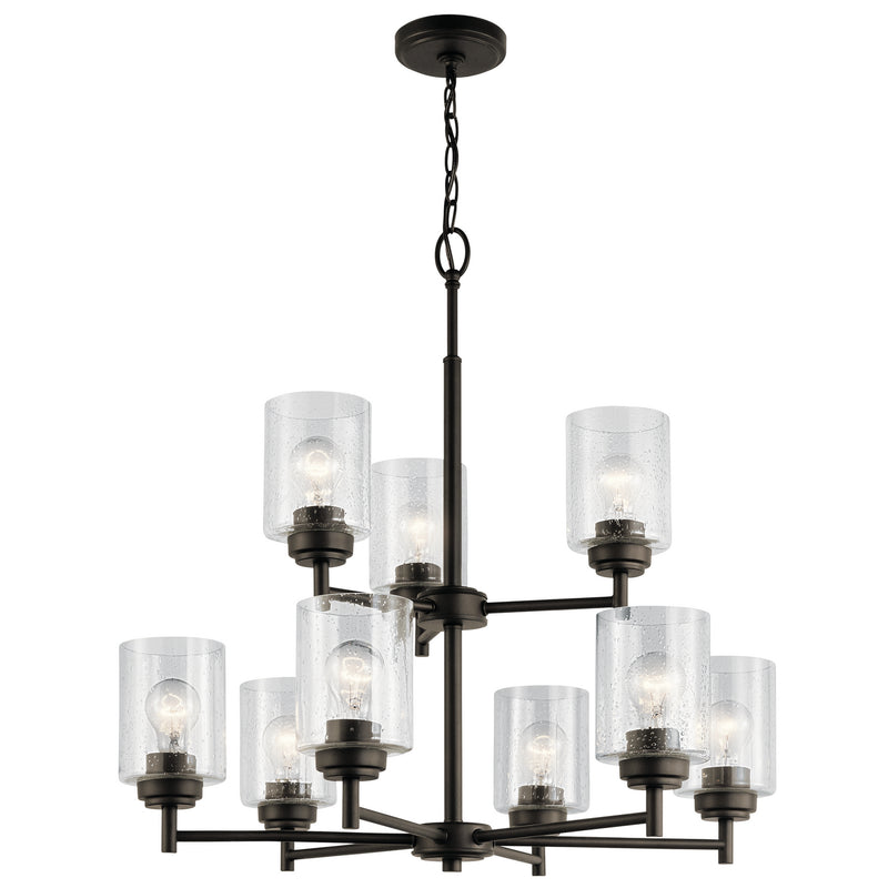 Kichler 44031OZ Nine Light Chandelier, Olde Bronze
