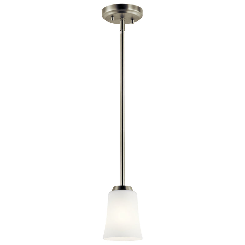 Kichler 44053NI One Light Mini Pendant, Brushed Nickel