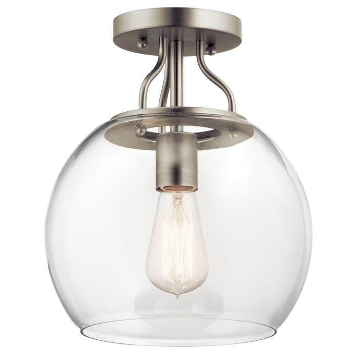 Kichler 44066NI Harmony One Light Semi Flush Mount, Brushed Nickel Main Image.jpg