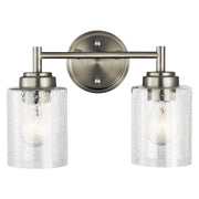 Kichler 45885NI Two Light Bath, Brushed Nickel