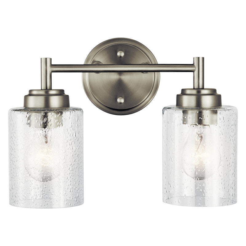 Kichler 45885NI Two Light Bath, Brushed Nickel