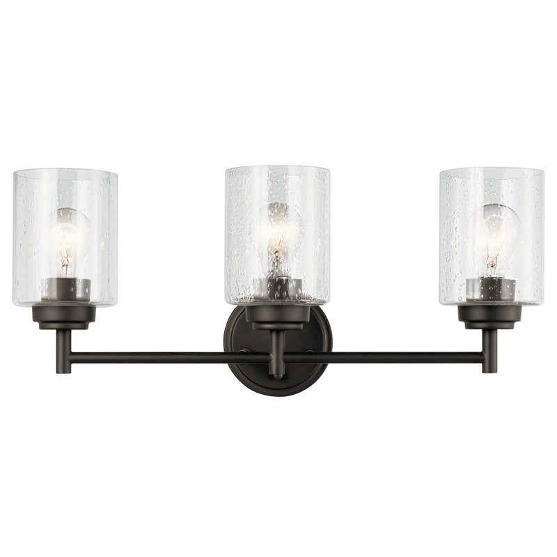 Kichler 45886OZ Three Light Bath, Olde Bronze