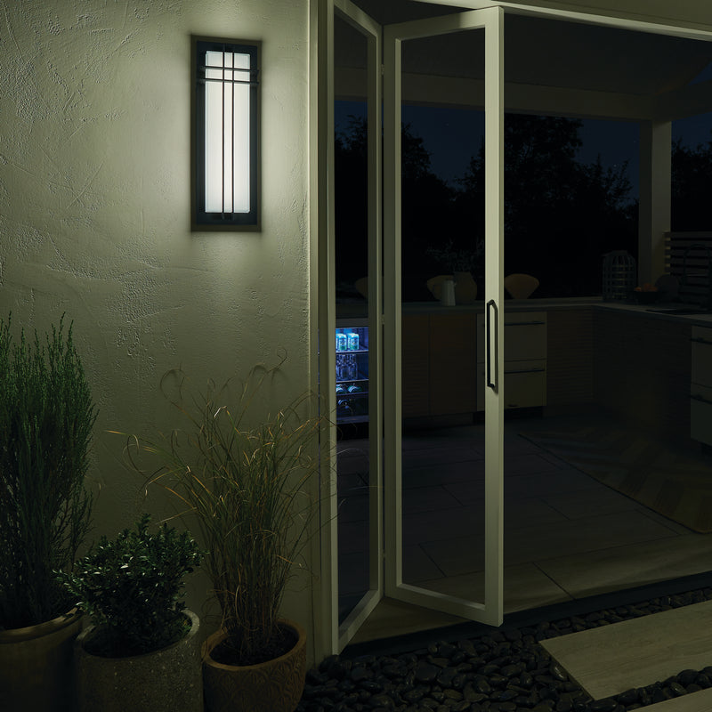 Kichler 49298BKTLED LED Outdoor Wall Mount, Textured Black (3)