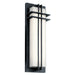 Kichler 49298BKTLED Manhattan LED Outdoor Wall Mount, Textured Black Main Image.jpg