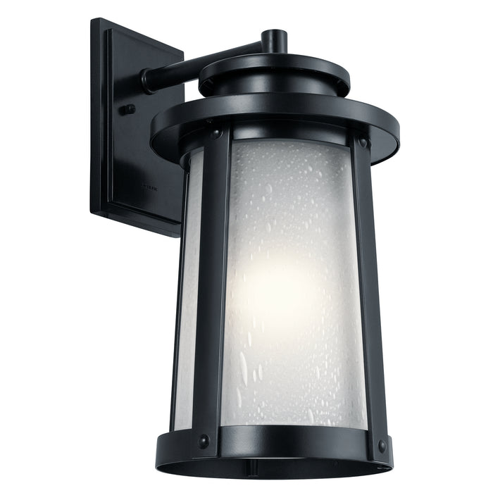 Kichler 49919BK Harbor Bay One Light Outdoor Wall Mount, Black Main Image.jpg