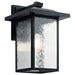 Kichler 49926BKT Capanna One Light Outdoor Wall Mount, Textured Black Main Image.jpg