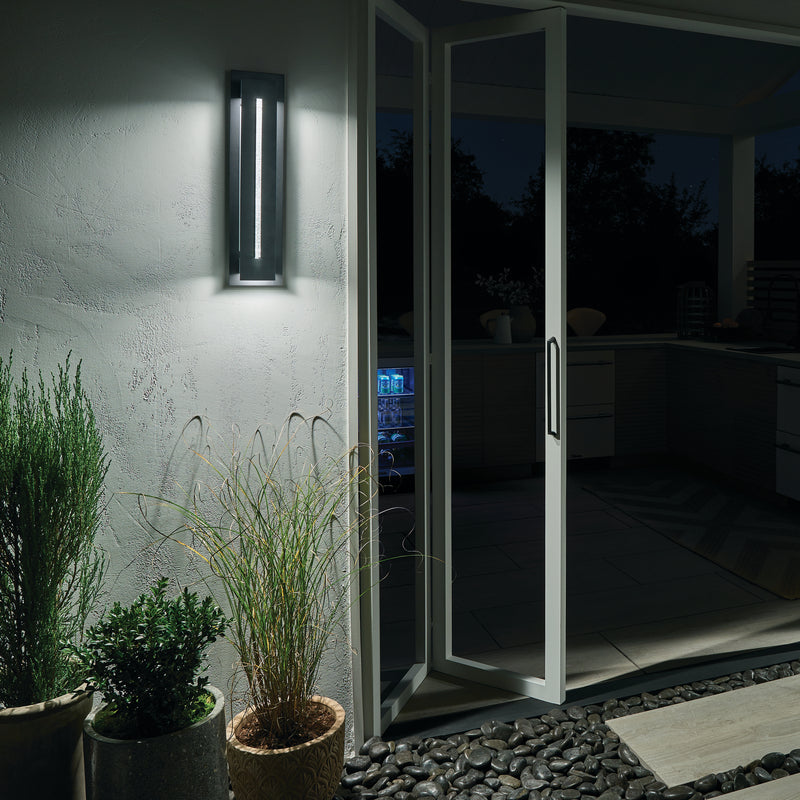 Kichler 49946BKTLED LED Outdoor Wall Mount, Textured Black (3)
