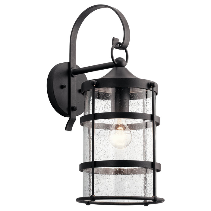 Kichler 49962AVI Mill Lane One Light Outdoor Wall Mount, Anvil Iron Main Image.jpg