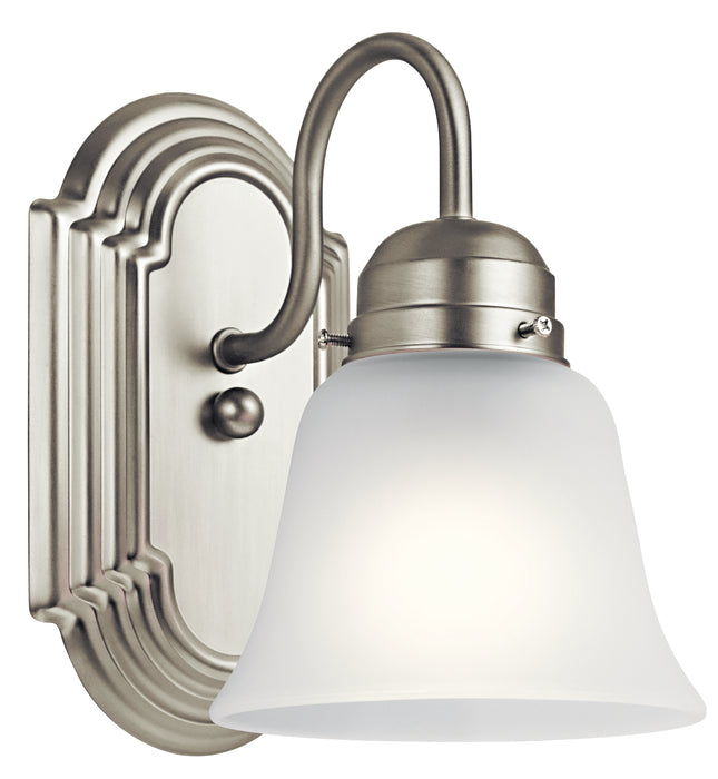 Kichler 5334NIS One Light Wall Sconce, Brushed Nickel Main Image.jpg