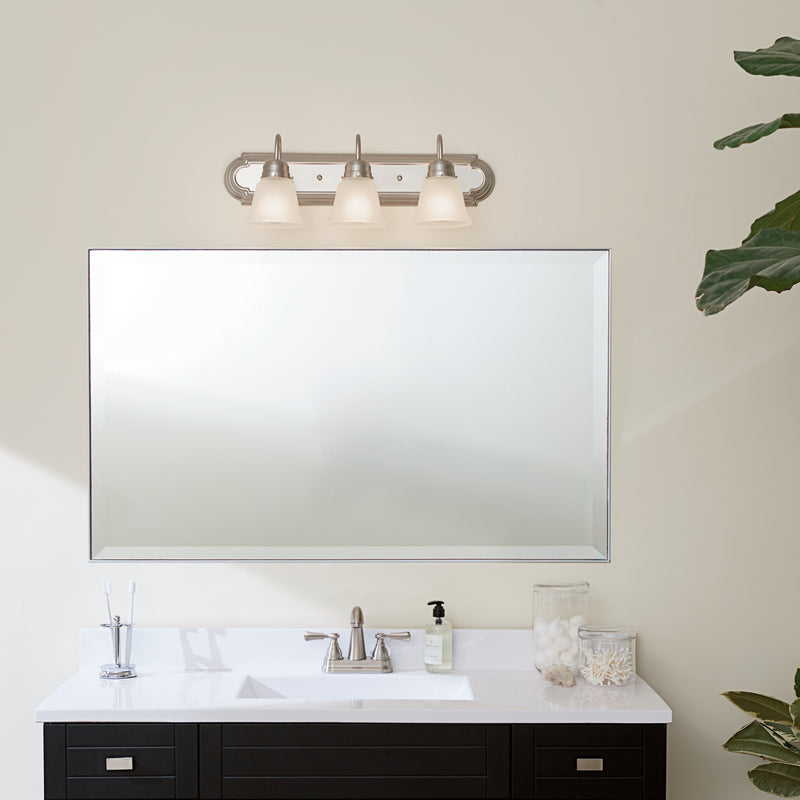 Kichler 5337NIS Three Light Bath, Brushed Nickel (3)